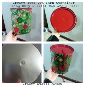 Paint Can Turned Yarn Container